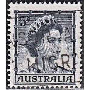 AUSTRALIA, 1959-64 5d QEII die B, SG 314 (Scott #319a), used