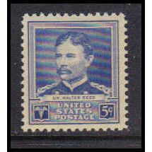 877 5c Dr. Walter Reed Fine MNH KA3542