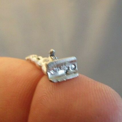 VINTAGE STERLING SILVER 3D GYMNASTICS GYMNAST GIRL PENDANT CHARM USA