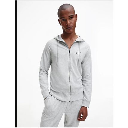 GENUINE Calvin Klein CK One Lounge Terry Hoodie Small Grey Sleepwear RRP: £50