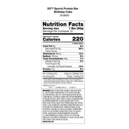 XS™ Sports Protein Bars – Birthday Cake