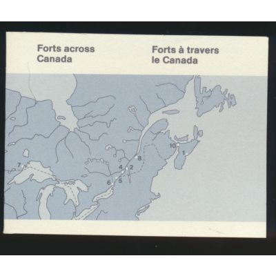 Canada Stamp Scott #992a, MNH, Complete Booklets, Forts Across Canada