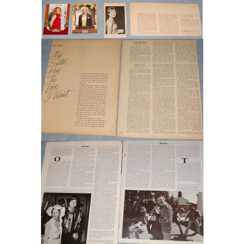 PATTY DUKE 23x Clippings (1965+ 1990s-recent) + 2x Trading Cards