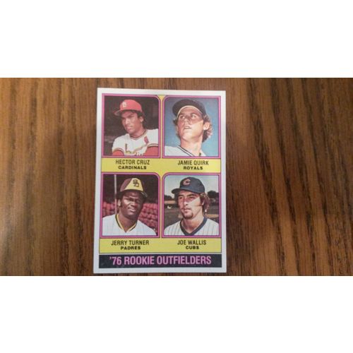 1976 Topps Card # 598 '76 Rookie Outfielders Very Good (3)