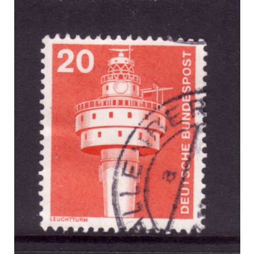 GERMANY 1975 20pf ORANGE MODERN LIGHTHOUSE SG 1741 FINE USED#3