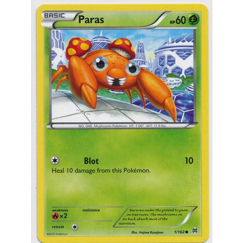 Pokemon XY BREAKThrough #001/162 Paras