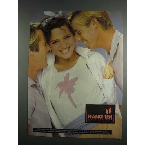 1984 Hang Ten Fashion Ad - Made in USA