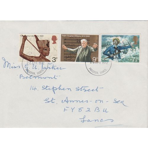 GB 1972 Anniversaries FDC Preston Lancs pm see others