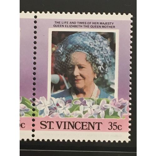 St Vincent 1985 Queen Elizabeth Mother 35c Unmounted Mint NHM SG 911 Sc861 stamp