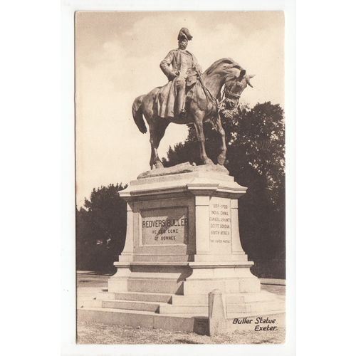 The Buller Statue Exeter Postcard Devon