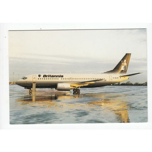 Britannia Airways G-BLKE 737 Aeroplane Air Postcard