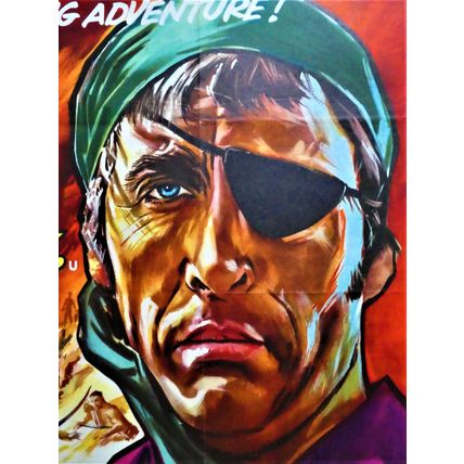 PIRATES OF BLOOD RIVER, The (1962) UK HAMMER Quad ***Christopher Lee***