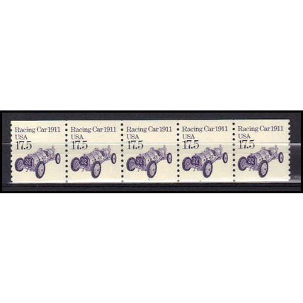 2262 17.5c Race Car Fine MNH Dry Gum PNC 1/5 X0981