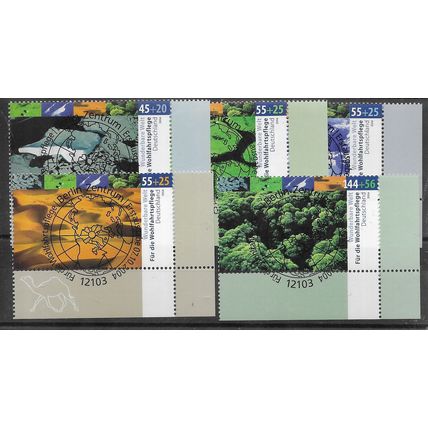 GER 2004 (SET) 'CLIMATE ZONES' (CORNER MARGINS) (5v) FINE USED (EBID75-384)