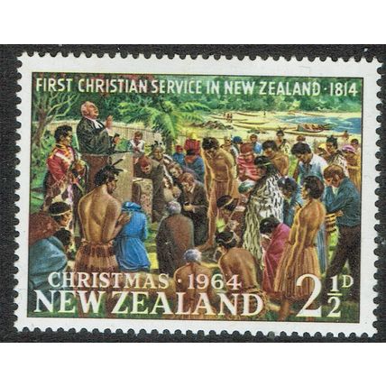 New Zealand 1964 Christmas 2½d Multicoloured SG824 UM