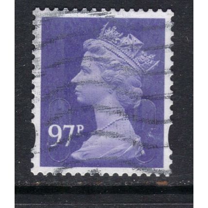 GB 2014 QE2 97p Bluish Violet security Machin ( M14L ) SG U2932 ( R667 )