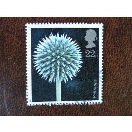 1987 GB Flower Photographs 22p Globe Thistle fine used stamp SG1348 Lammer