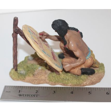 Native American Indian Figurine Painting Detailed by Youngs Inc Home Decor Gif