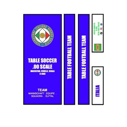 Table Football Subbuteo Box Label Italy 1978