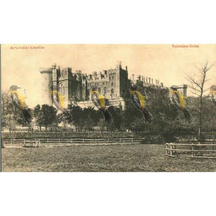 Arundel Castle, Sussex, Valentines Postcard
