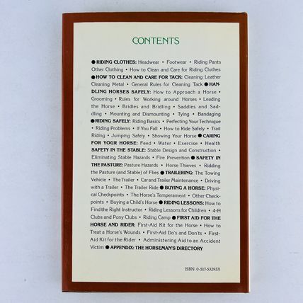 Kauffmans Manual Riding Safety Hardcover Book by Sandra Kauffman