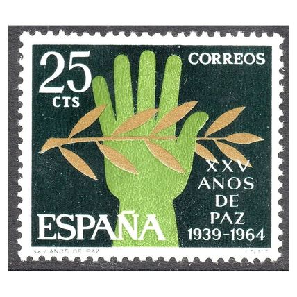Spain 1964 [SLL] XXV Years of Peace. 25 cents (MNH)