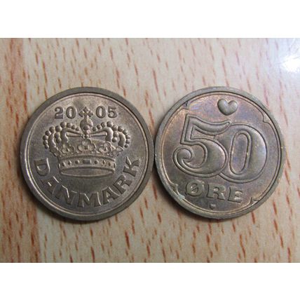 Denmark 2005 50 Ore Coin