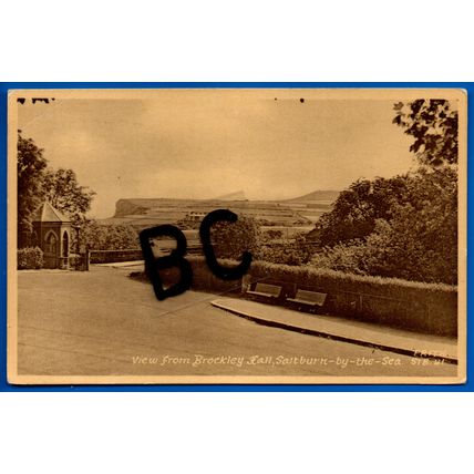 Postcard View From Brockley Hall Saltburn By The Sea Yorkshire Nr Marske Redcar