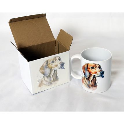Dachshund - Printed Ceramic 11oz Mug - Free Personalisation Available