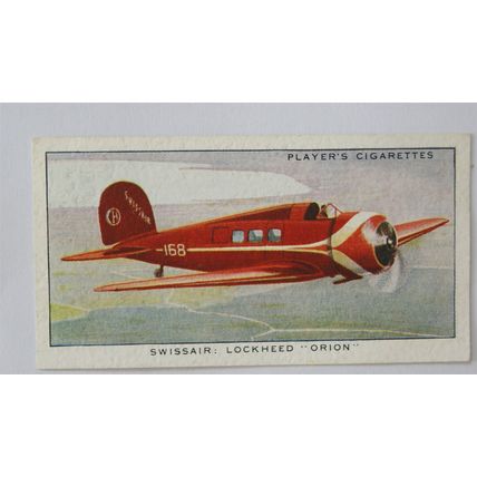1936 John Player's International Air Liners 34 Swissair Lockheed Orion
