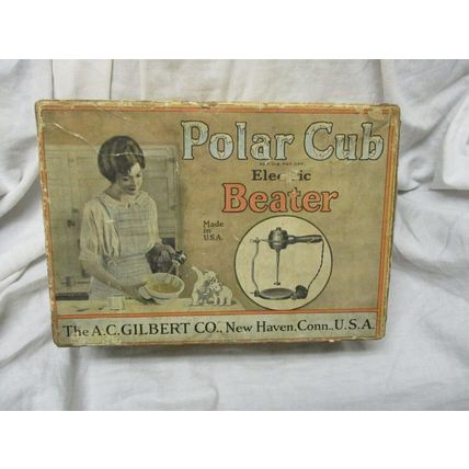 Vintage 1930's a.c. gilbert co. polar cub electric beater made in usa rare item.