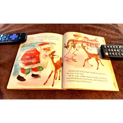 Old Little Golden Book Walt Disney Rudolph The Red Nose Reindeer G Edition 1963