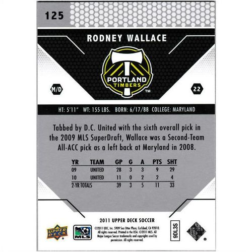 2011 Upper Deck - #125 - Rodney Wallace
