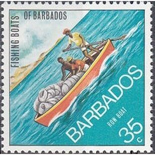 Barbados 1974 Fishing Boats 35c Unmounted Mint MNH SG 481 Sc 393 stamp rowing