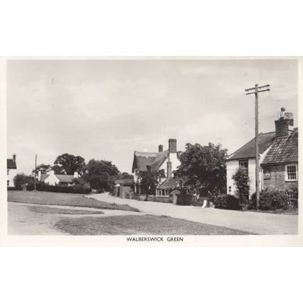 Walberswick Green Suffolk Real Photo Postcard