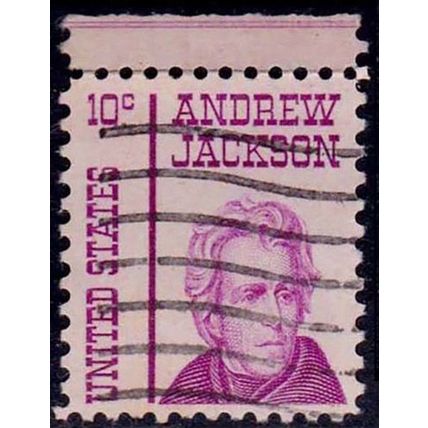 USA 1967 Personalities Andrew Jackson 10c Used Stamp.