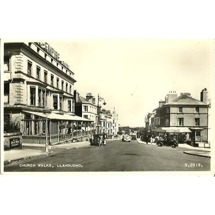 Wales LLANDUDNO Church Walks Postcard (Valentine W.2819)