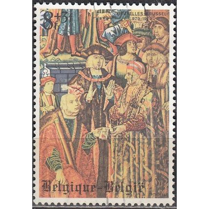 Belgique 1979 Michel 1985 O Cote (2008) 0.70 € Tapisseries La remise des lettres