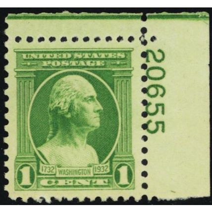 705, Mint NH 1¢ XF/Superb JUMBO - PSAG Graded 95J * Stuart Katz