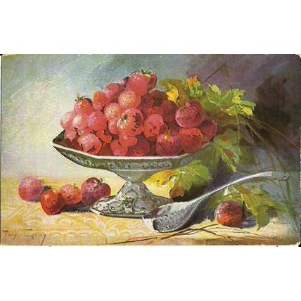 Art MARY GOLAY "Choise Fruit" Postcard (Tuck Oilette 3530)