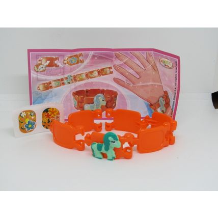 Kinder Surprise Toy FT098A Orange Pony Bracelet 2014 - With Insert