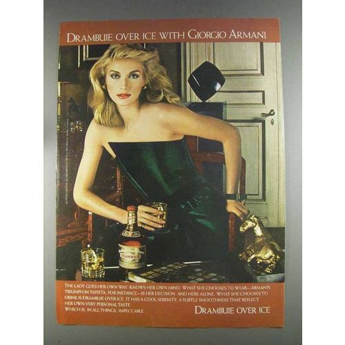 1980 Drambuie Liqueur Ad - With Giorgio Armani