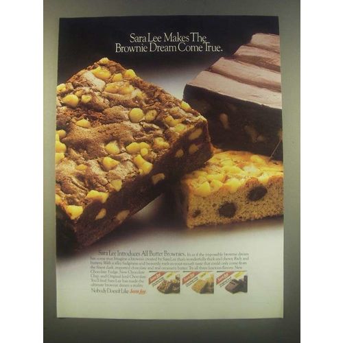 1985 Sara Lee Brownies Ad - Dream Come True