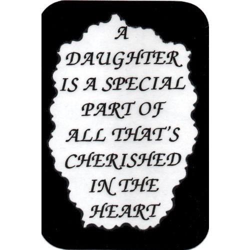 2024 Inspirational Refrigerator Magnet Daughter Special Part Saying Gift Family