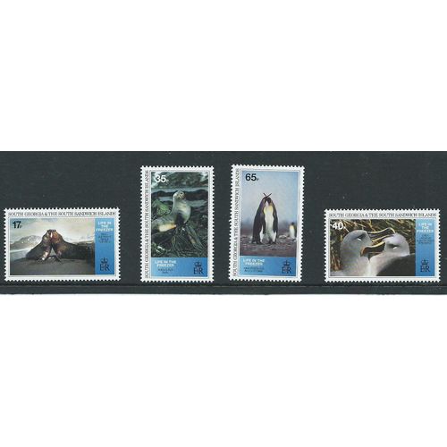 south georgia and south sandwich islands sg247 sg 247 mnh set life in the freez