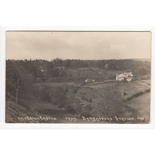 Haughton Castle from Barrasford Station Postcard RP Northumberland