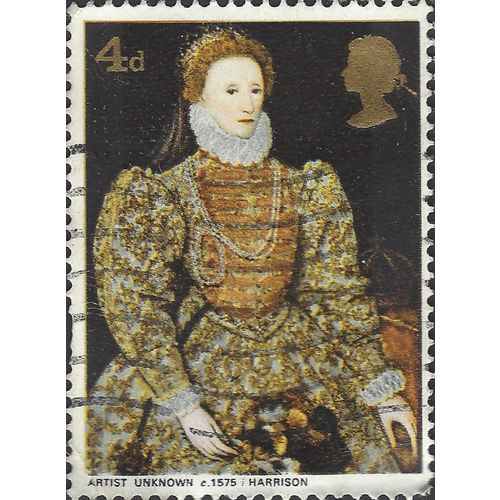 GB, Queen Elizabeth I, brown 1968, 4d