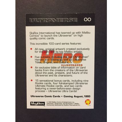 Ultraverse Comic Cards (Series 1) Hero Illustrated Boneyard promo card #OO