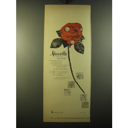 1950 Marvella Simulated Pearls Dew-Drops Advertisement