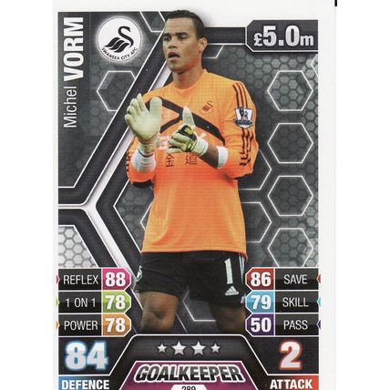 Match Attax 2013/2014 289 Michel Vorm Swansea City